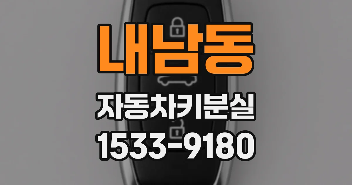 내남동 자동차키분실