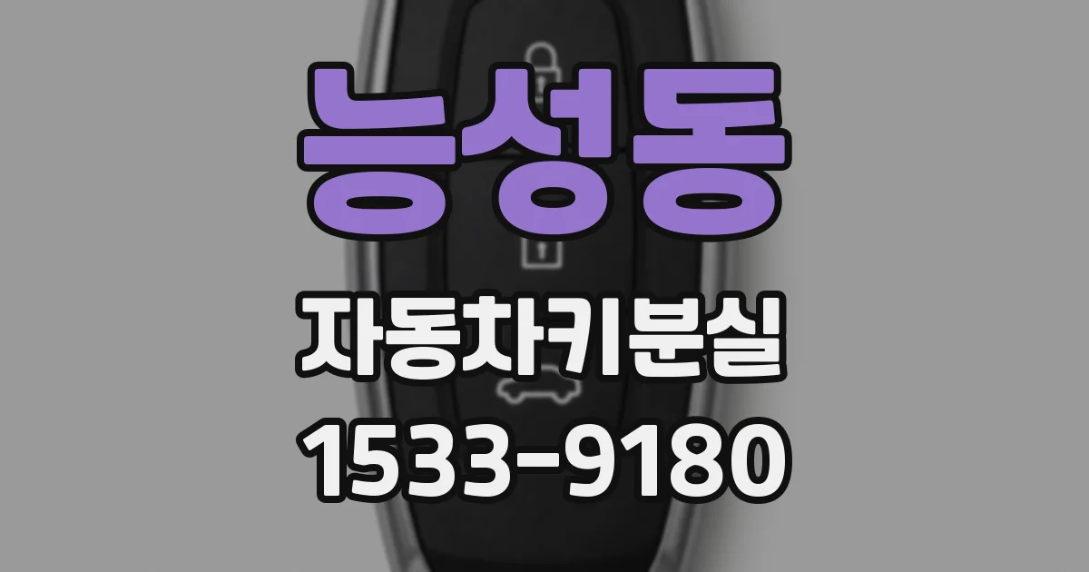 능성동 자동차키분실