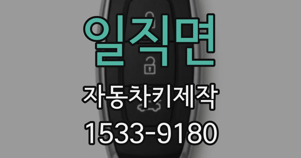 일직면 자동차키제작