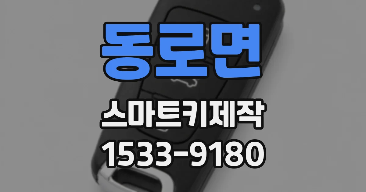 동로면 스마트키제작