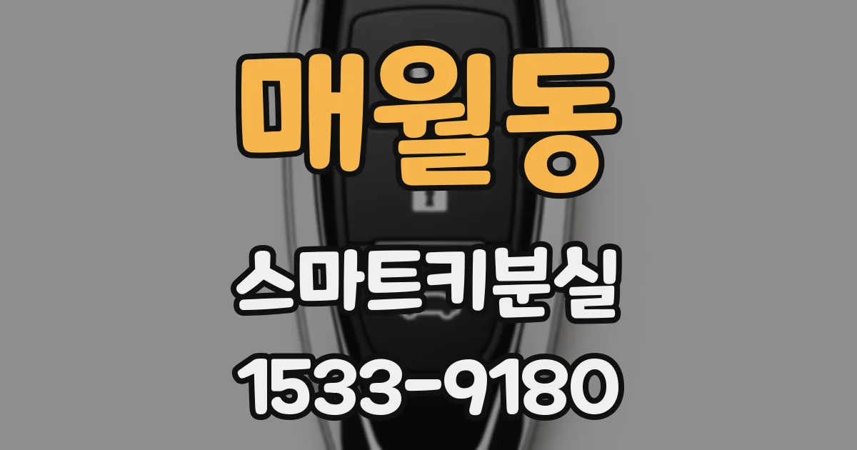 매월동 스마트키분실