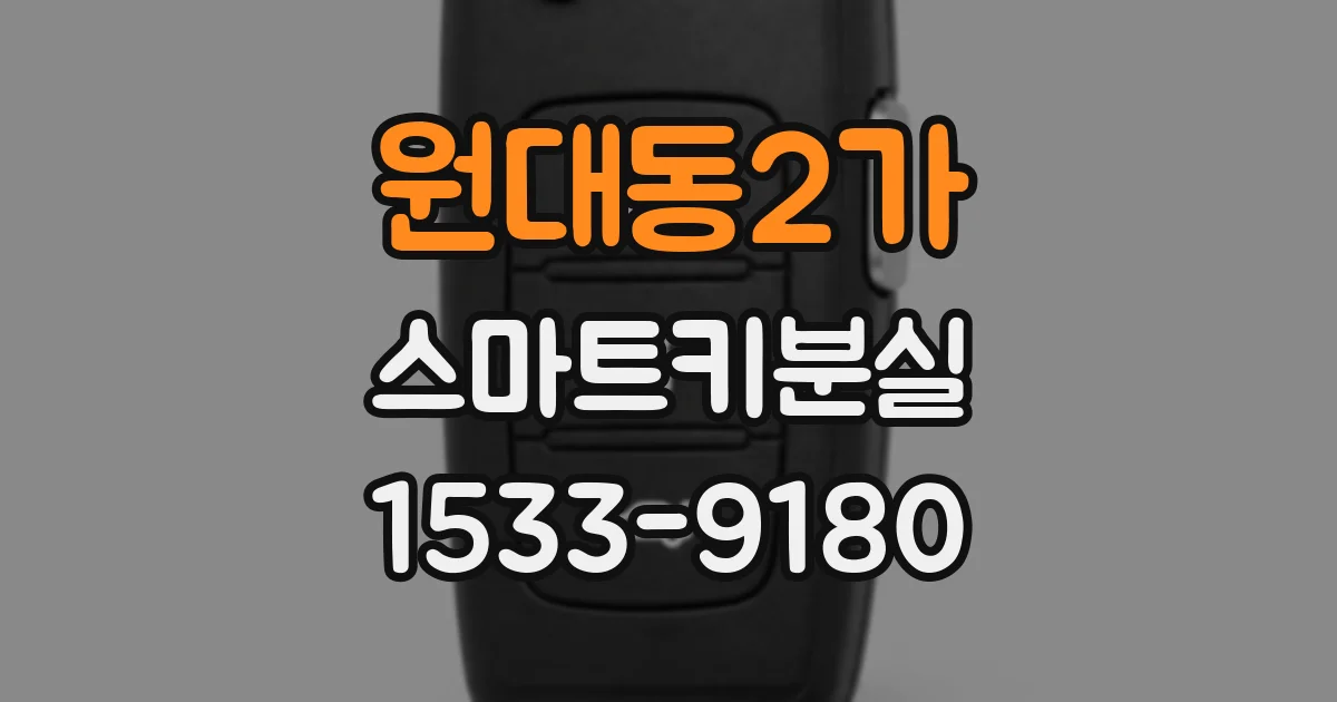 원대동2가 스마트키분실