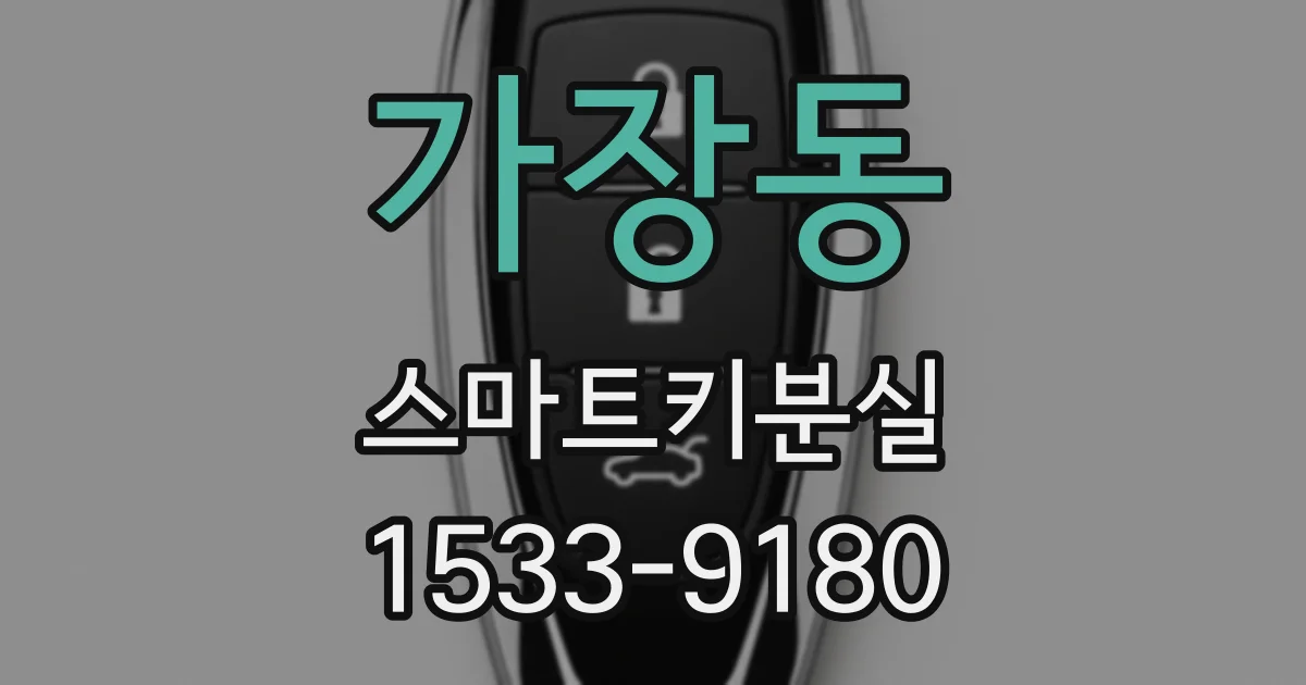 가장동 스마트키분실