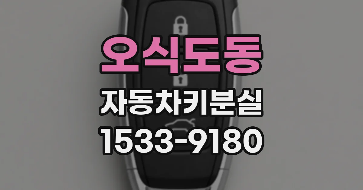 오식도동 자동차키분실