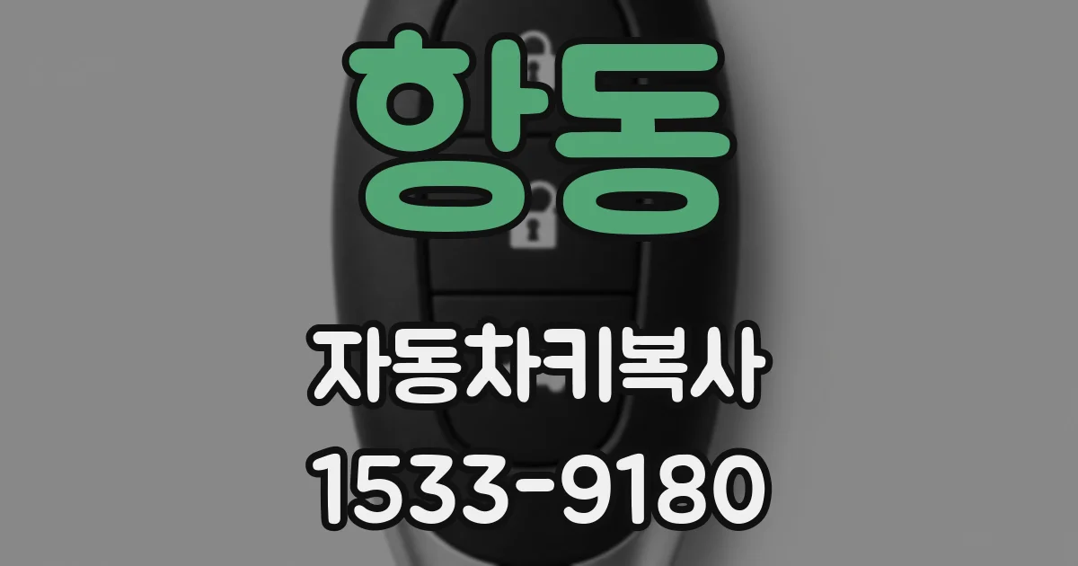 항동 자동차키복사