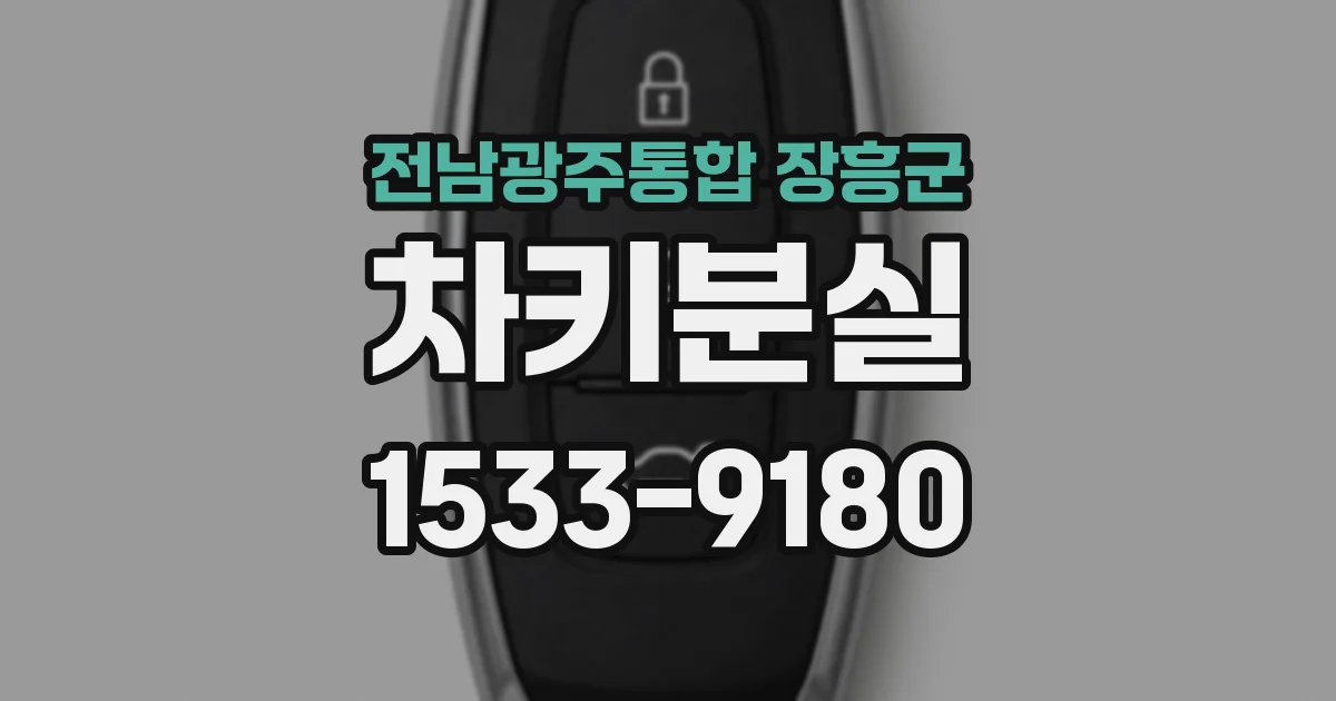 전남광주통합 장흥군 차키분실