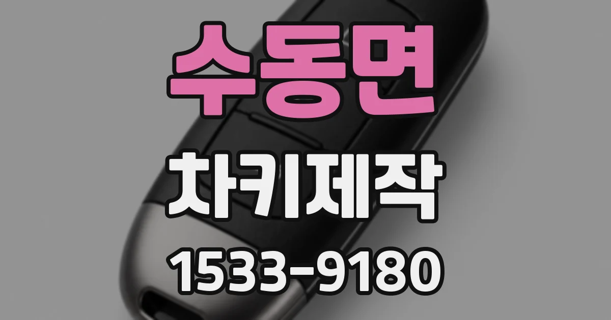수동면 차키제작