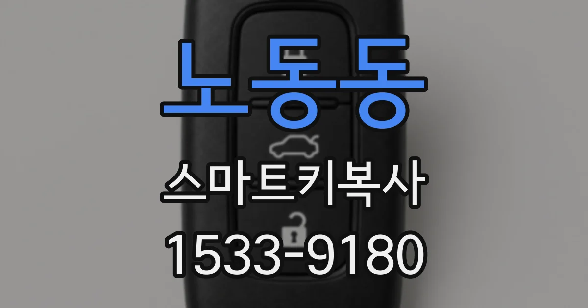 노동동 스마트키복사