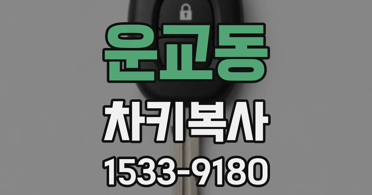 운교동 차키복사
