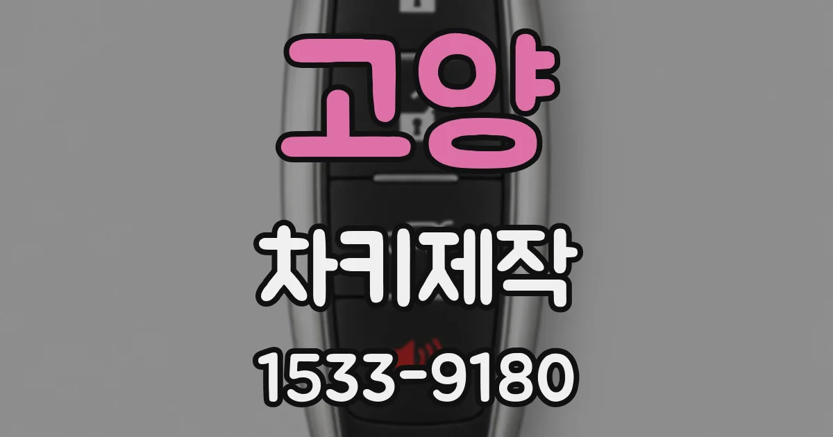 고양 차키제작