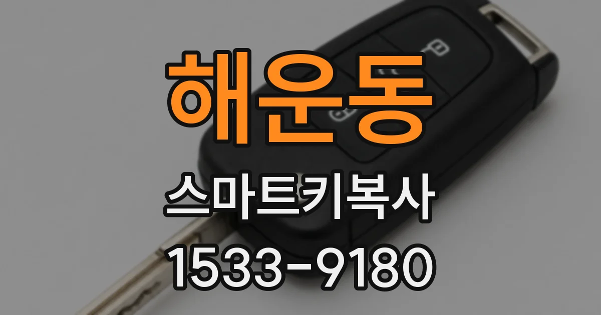 해운동 스마트키복사