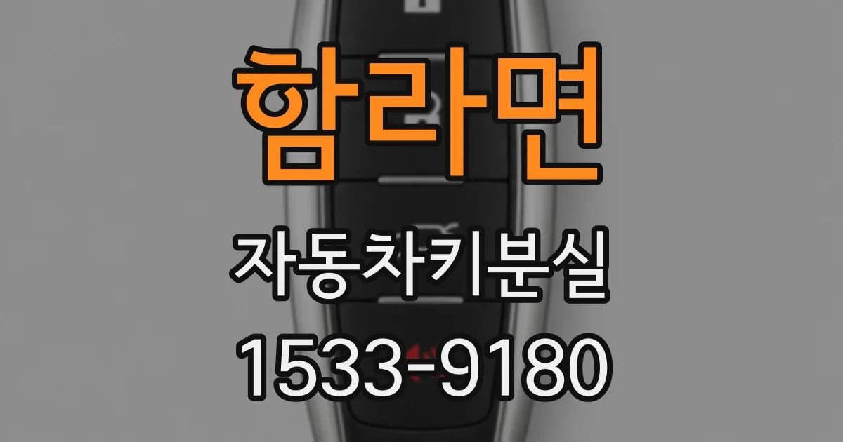함라면 자동차키분실