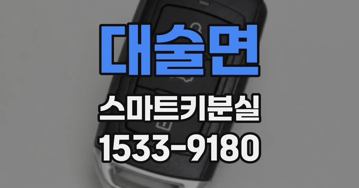 대술면 스마트키분실