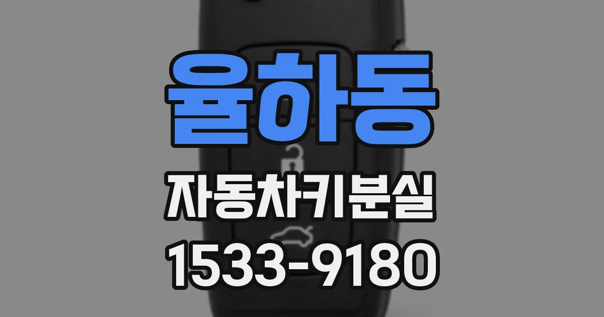 율하동 자동차키분실