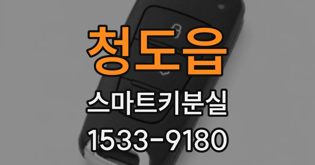 청도읍 스마트키분실