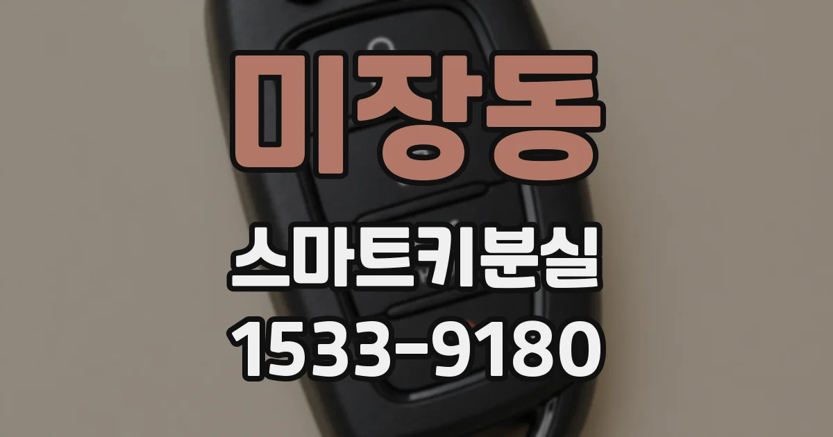미장동 스마트키분실
