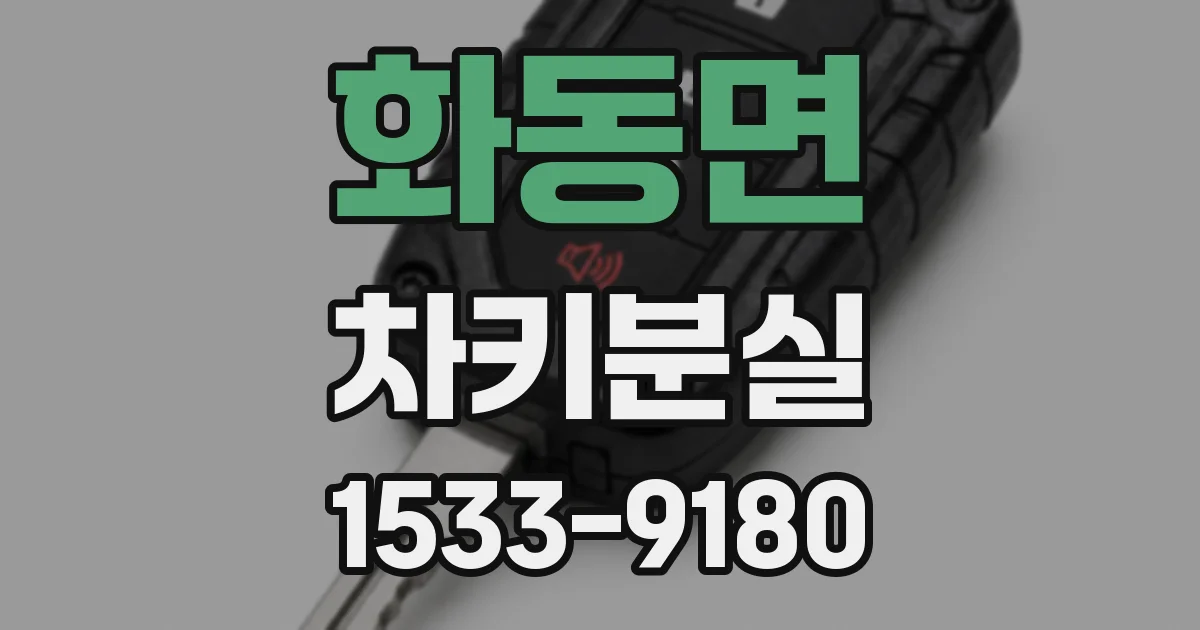 화동면 차키분실