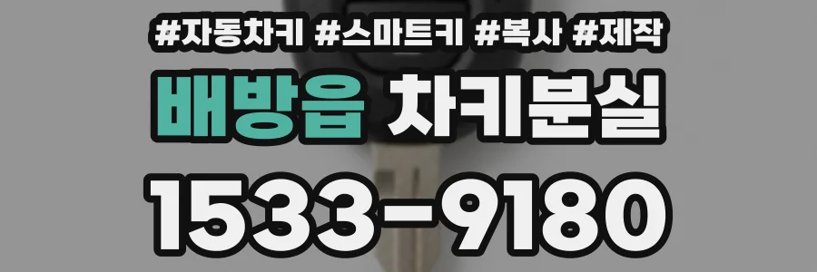 배방읍 차키분실