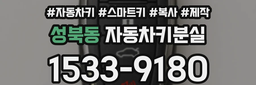 성북동 자동차키분실