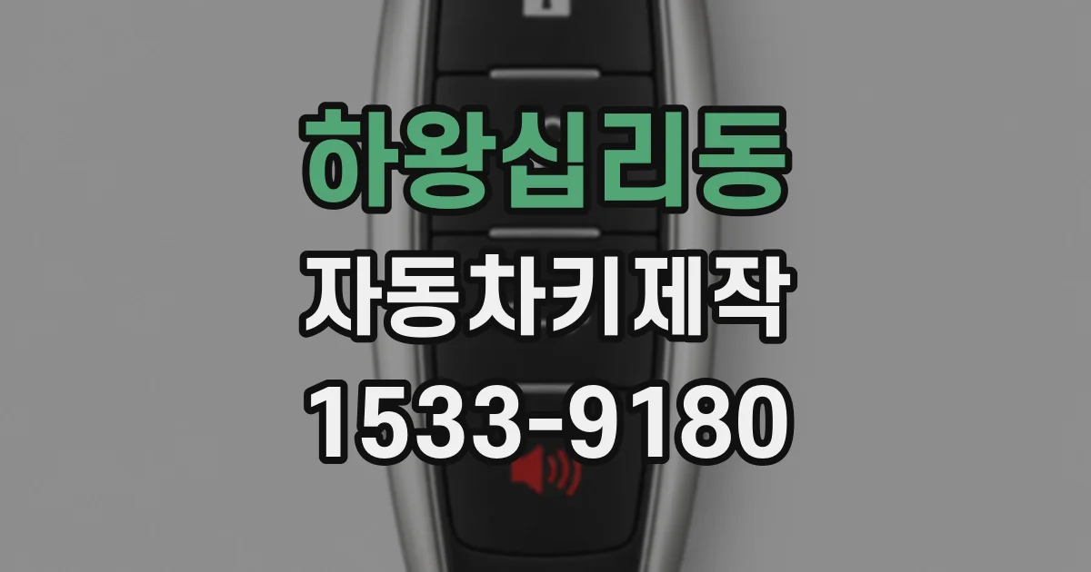 하왕십리동 자동차키제작