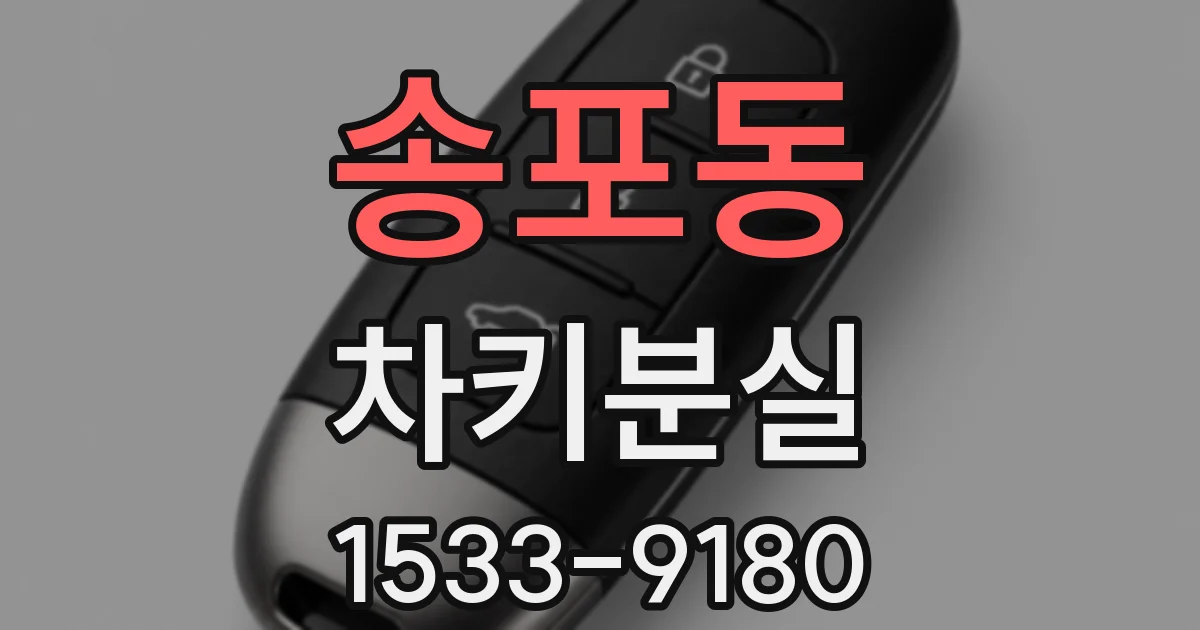 송포동 차키분실