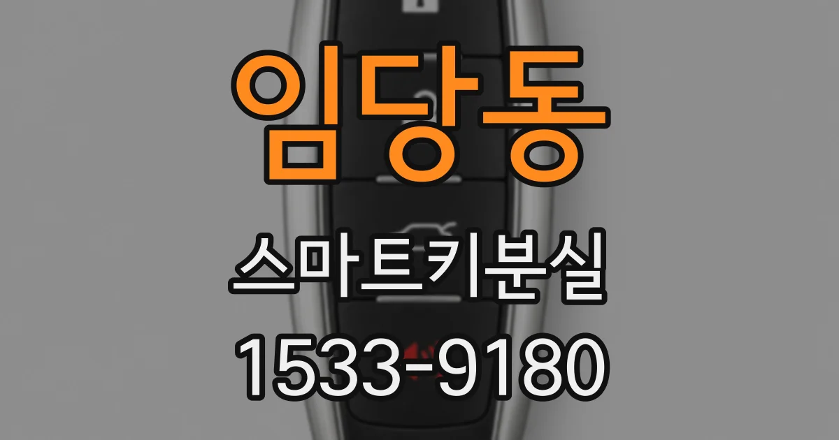 임당동 스마트키분실