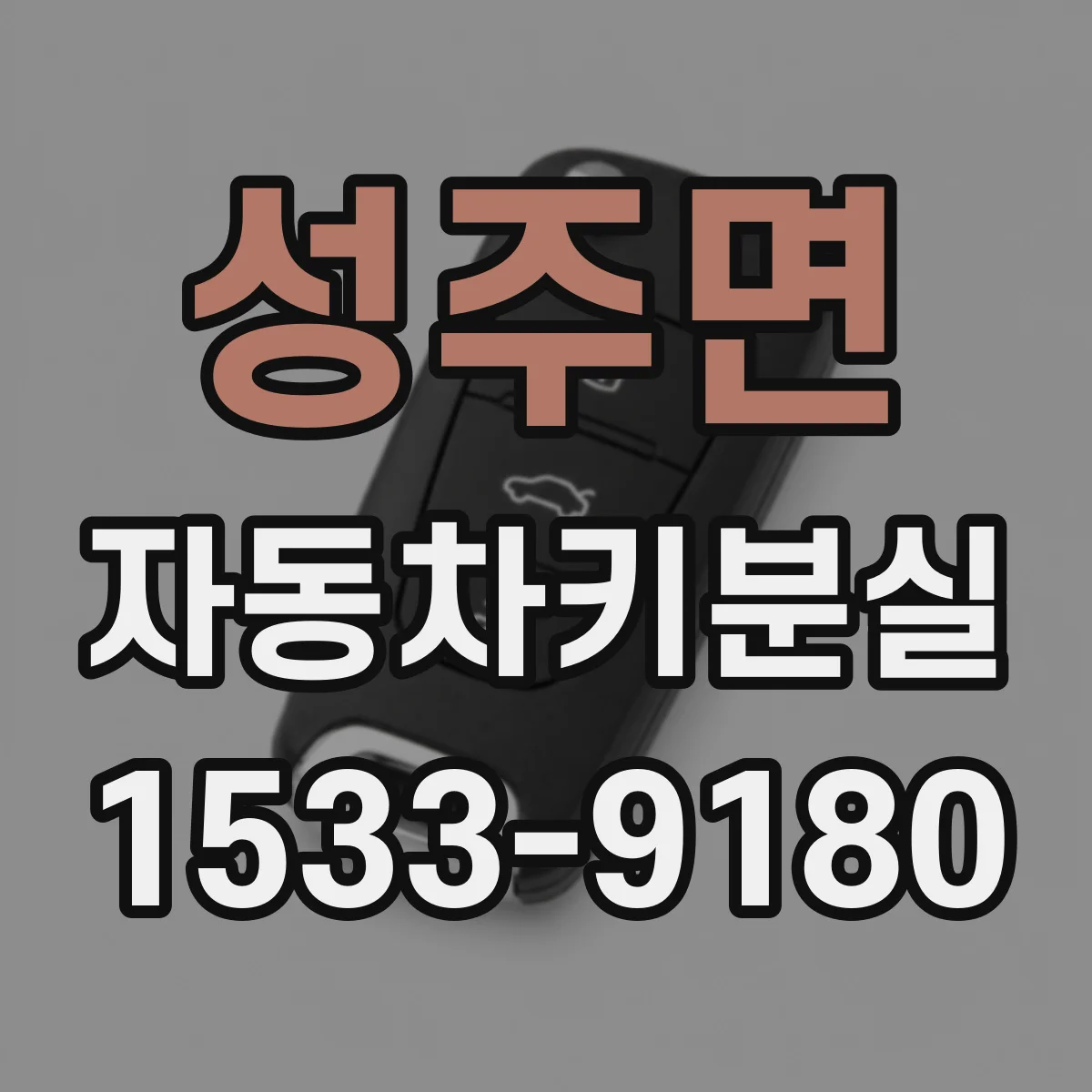 성주면 자동차키분실