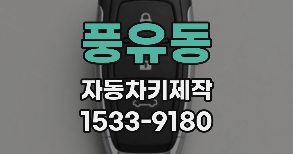 풍유동 자동차키제작