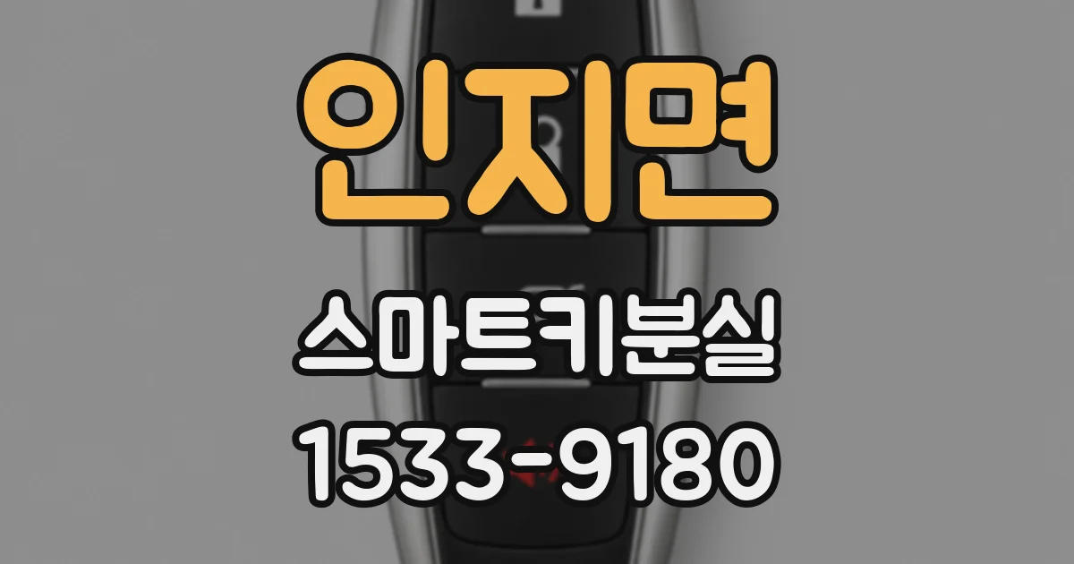인지면 스마트키분실