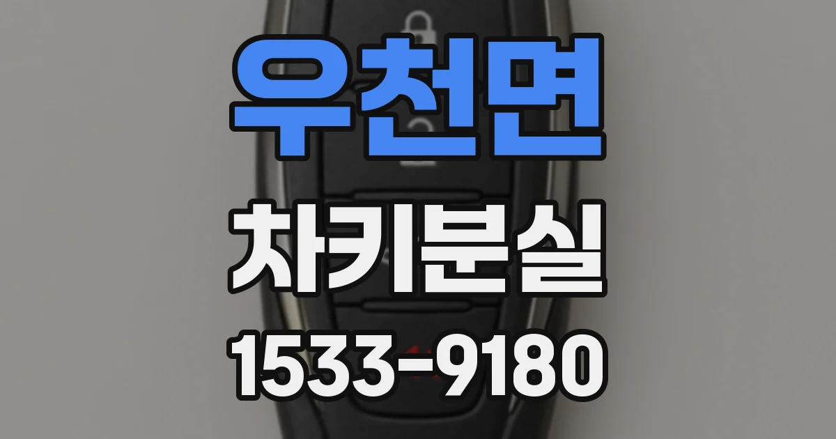 우천면 차키분실