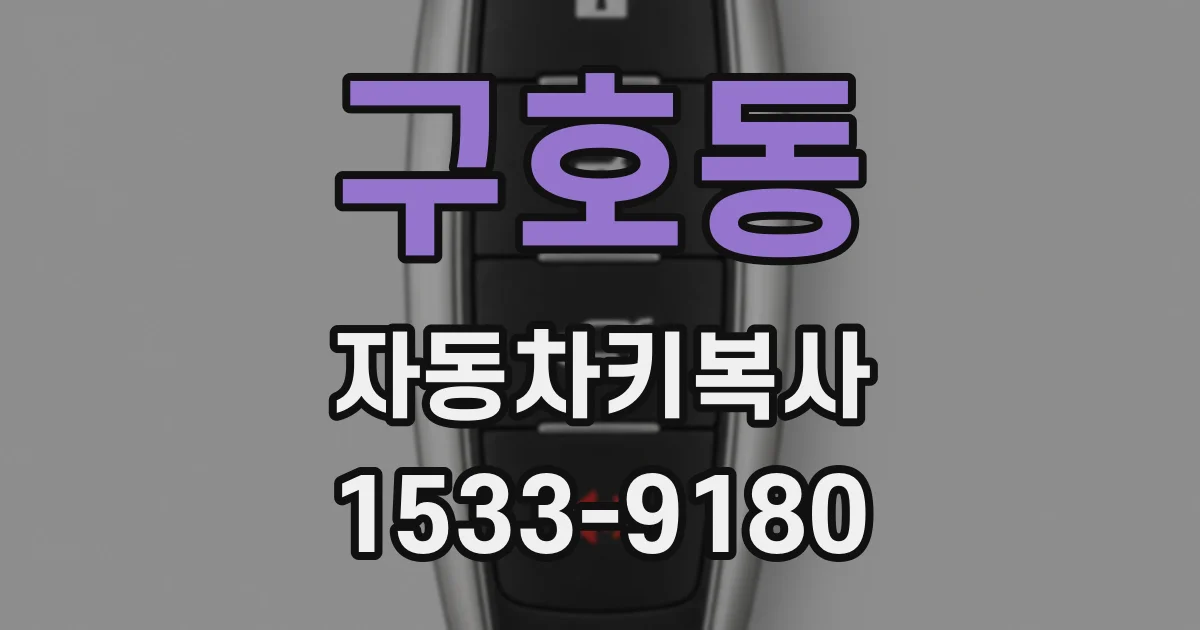 구호동 자동차키복사