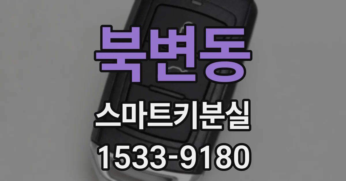 북변동 스마트키분실