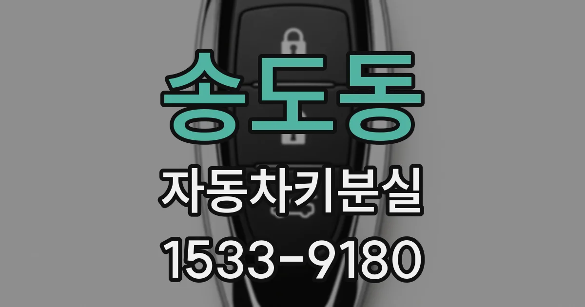 송도동 자동차키분실