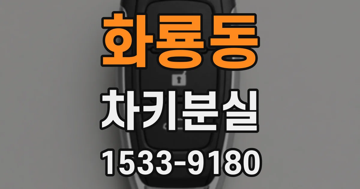 화룡동 차키분실