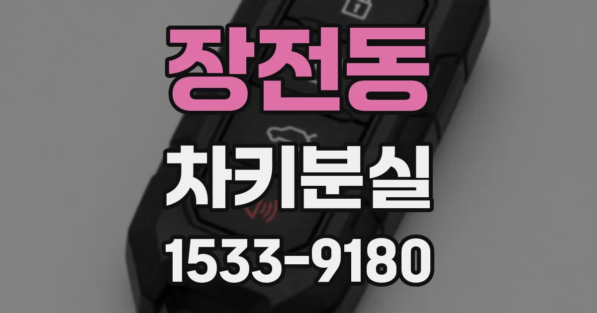 장전동 차키분실