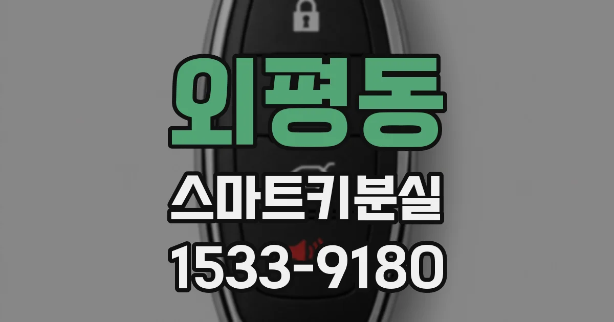 외평동 스마트키분실