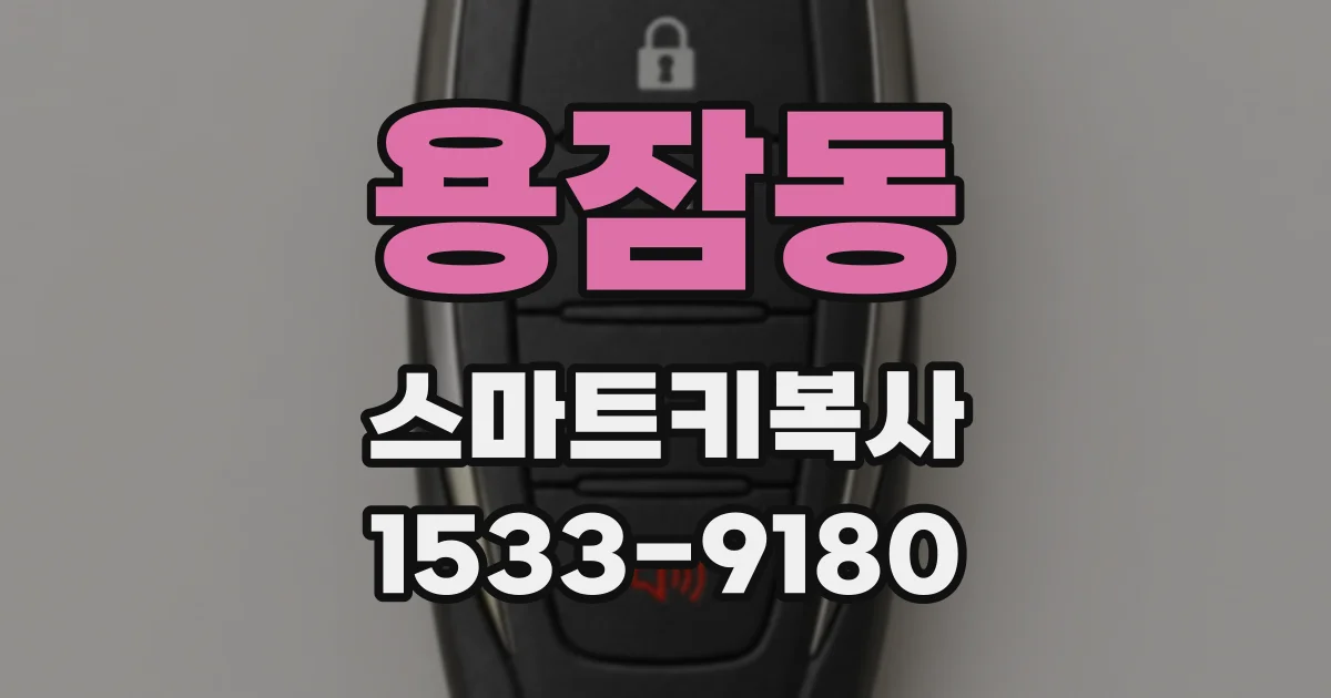 용잠동 스마트키복사