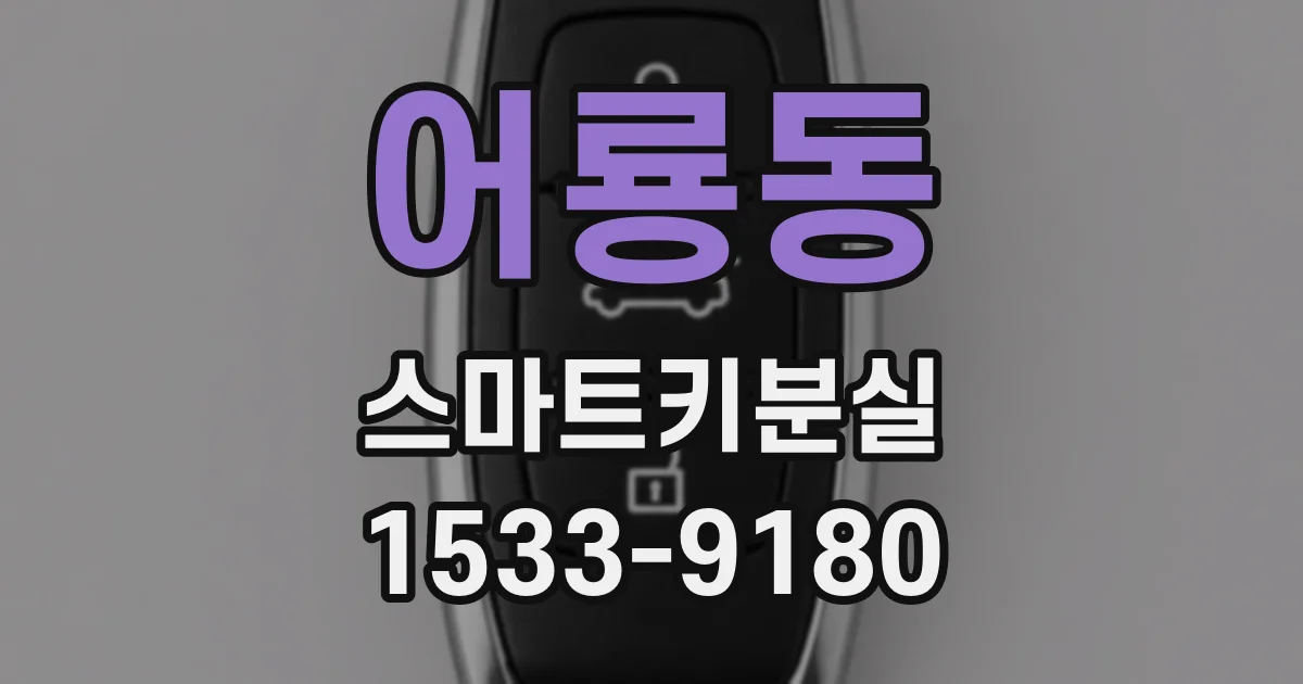 어룡동 스마트키분실