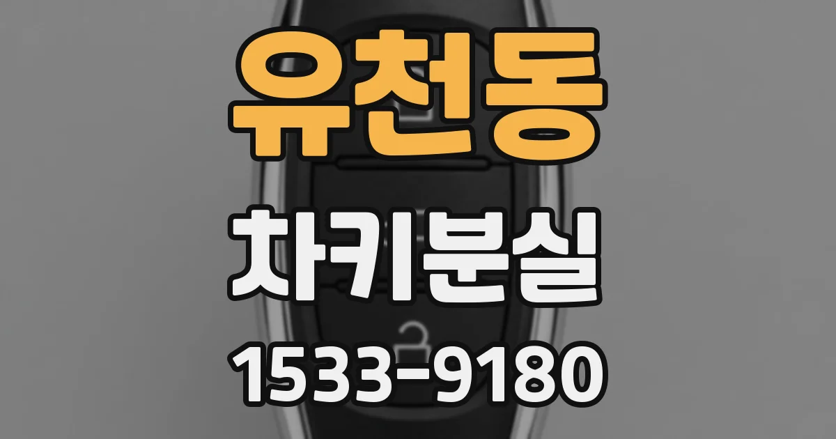 유천동 차키분실
