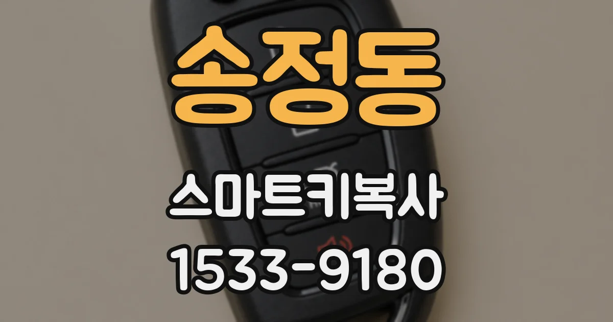 송정동 스마트키복사