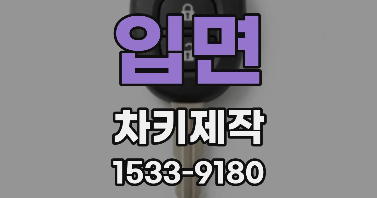 입면 차키제작