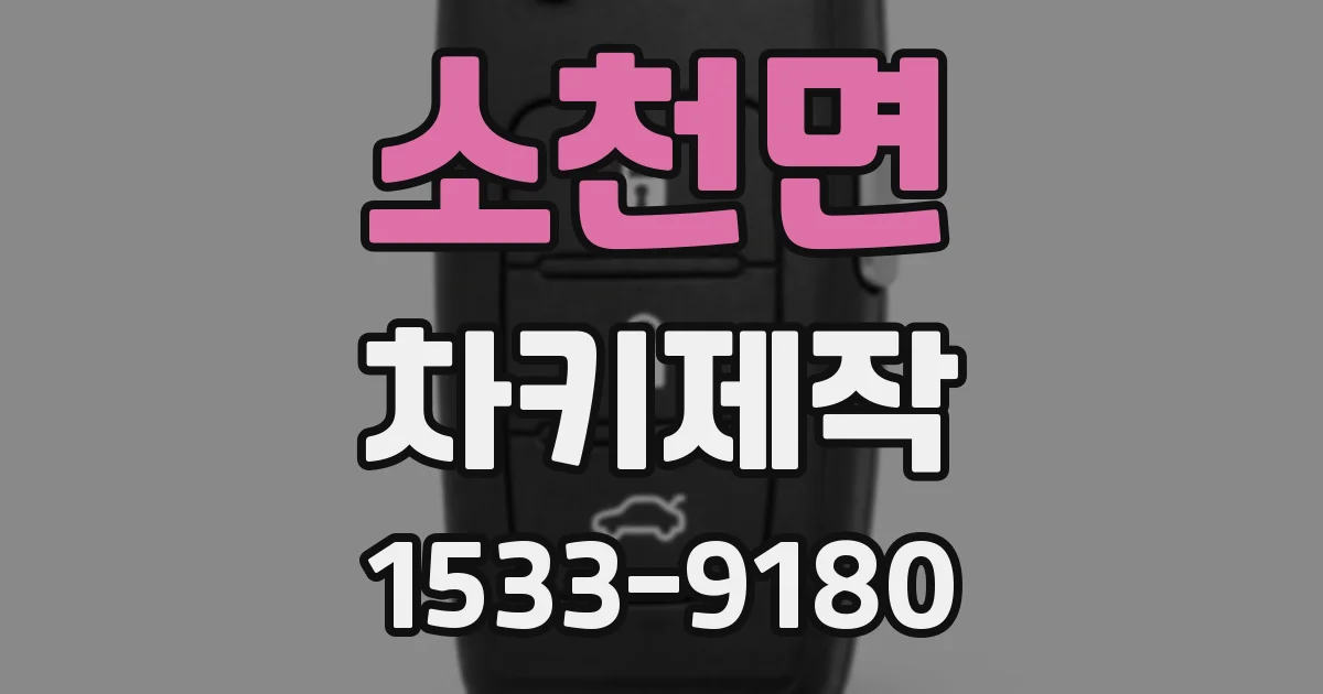 소천면 차키제작