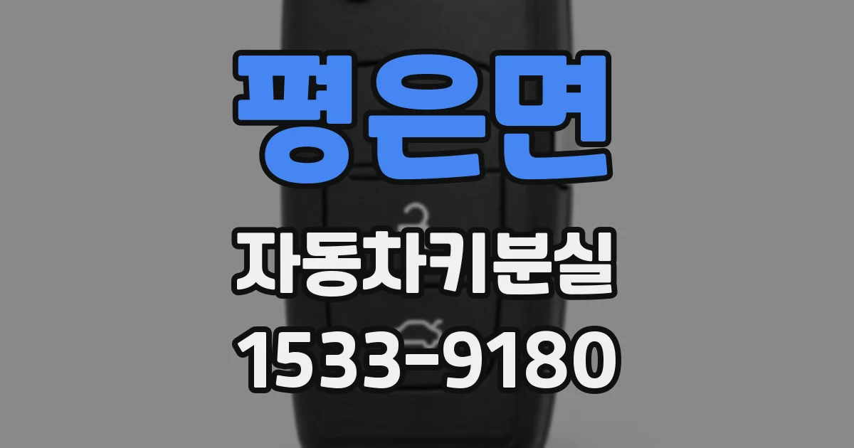 평은면 자동차키분실