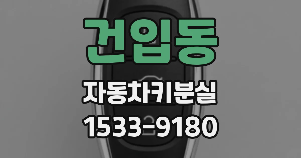 건입동 자동차키분실