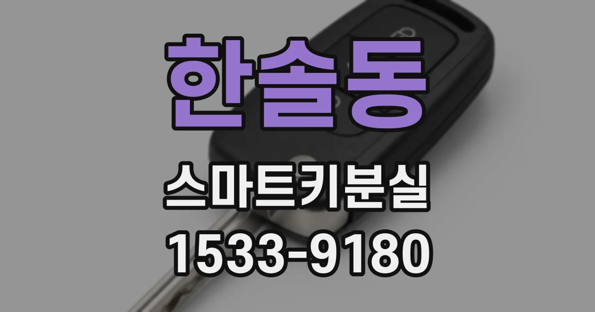 한솔동 스마트키분실