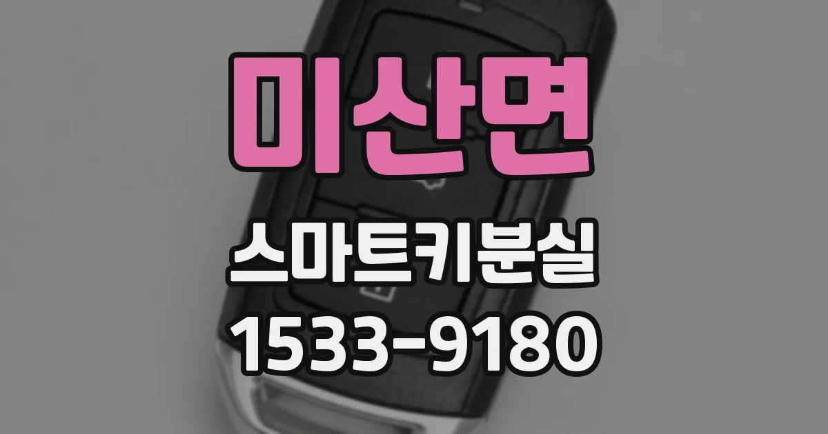 미산면 스마트키분실