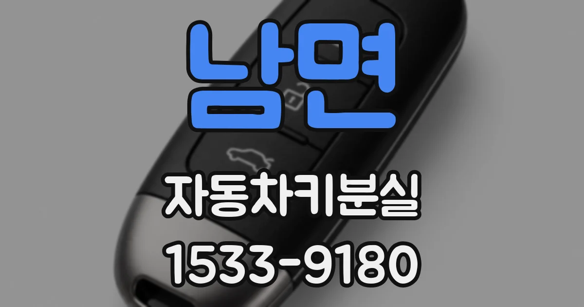 남면 자동차키분실