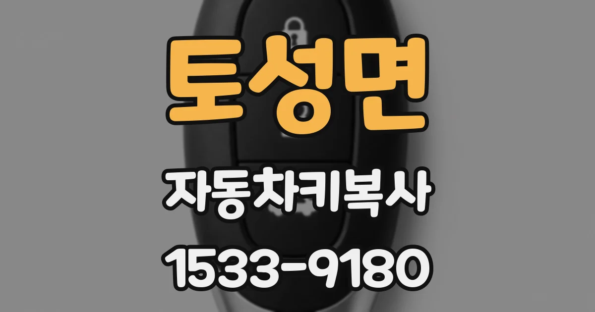 토성면 자동차키복사