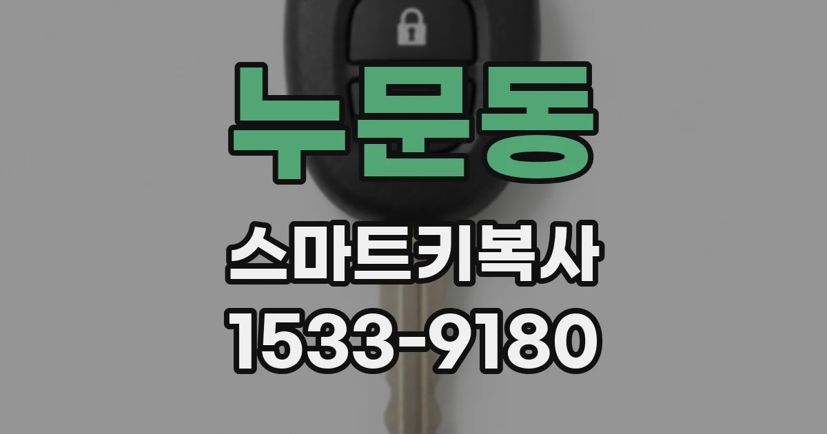 누문동 스마트키복사