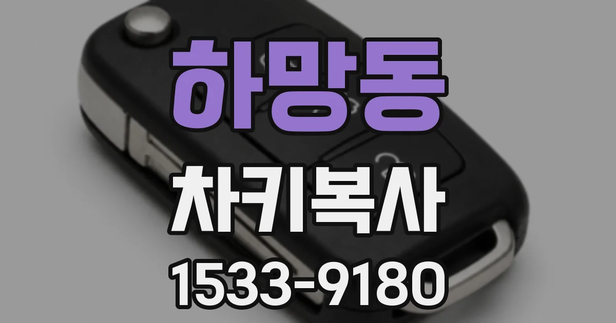 하망동 차키복사